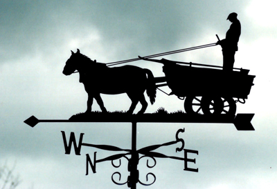 Horse and Cart weathervane